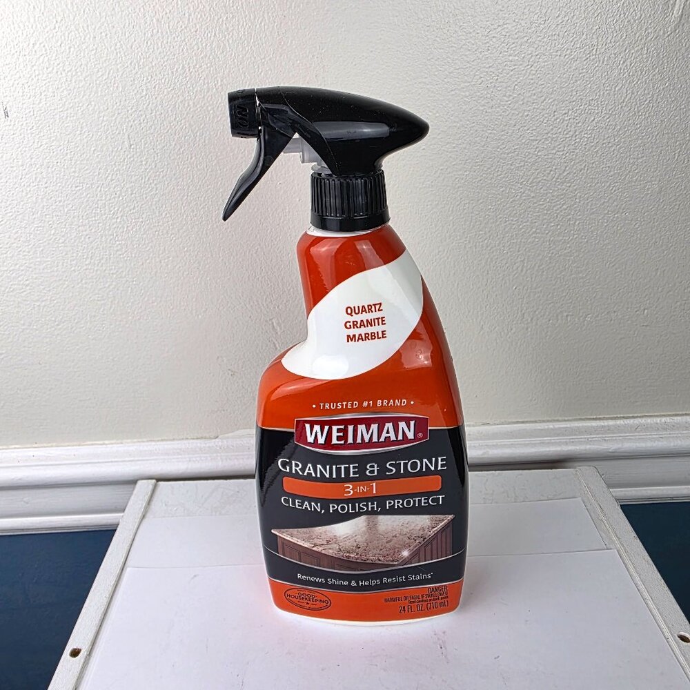 Weiman Granite & Stone 3 In 1 Clean Polish Protect Spray 24 Oz NWOT